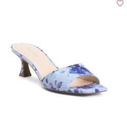 Nine West Ladies Inya Kitten Heels Mule Sandals 