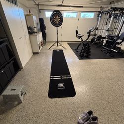 Dartboard stand and surround set