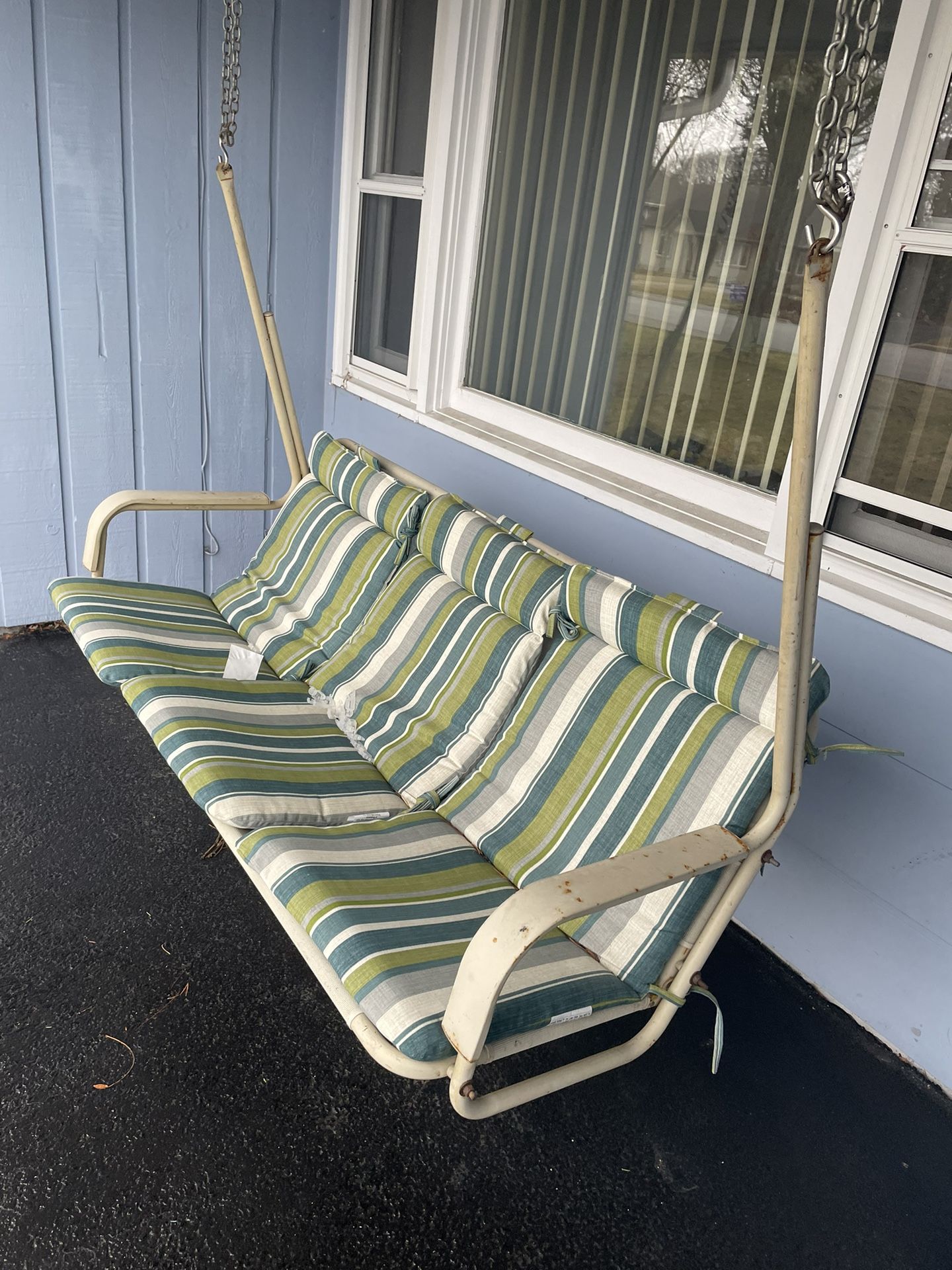 Porch Swing With Newer Cushions