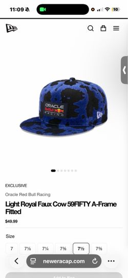 Red Bull fitted hat