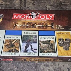 Monopoly Pirates of the Caribbean Trilogy Edition (2007) 100% Complete Excellent