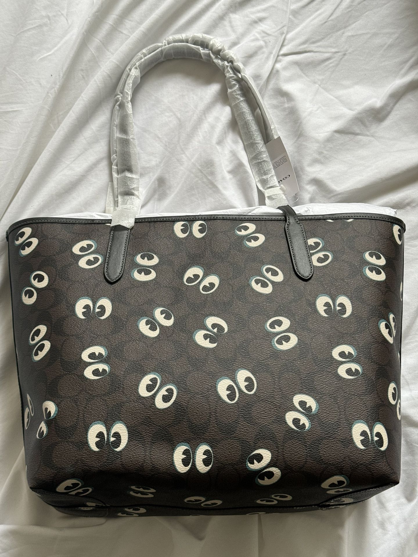 Coach - City Tote in Signature Canvas w/ Halloween Eyes