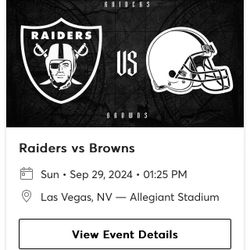 Raiders Vs Browns 