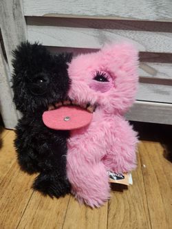 Fuggler Two-Tone Pink and Black Plush BADDIE