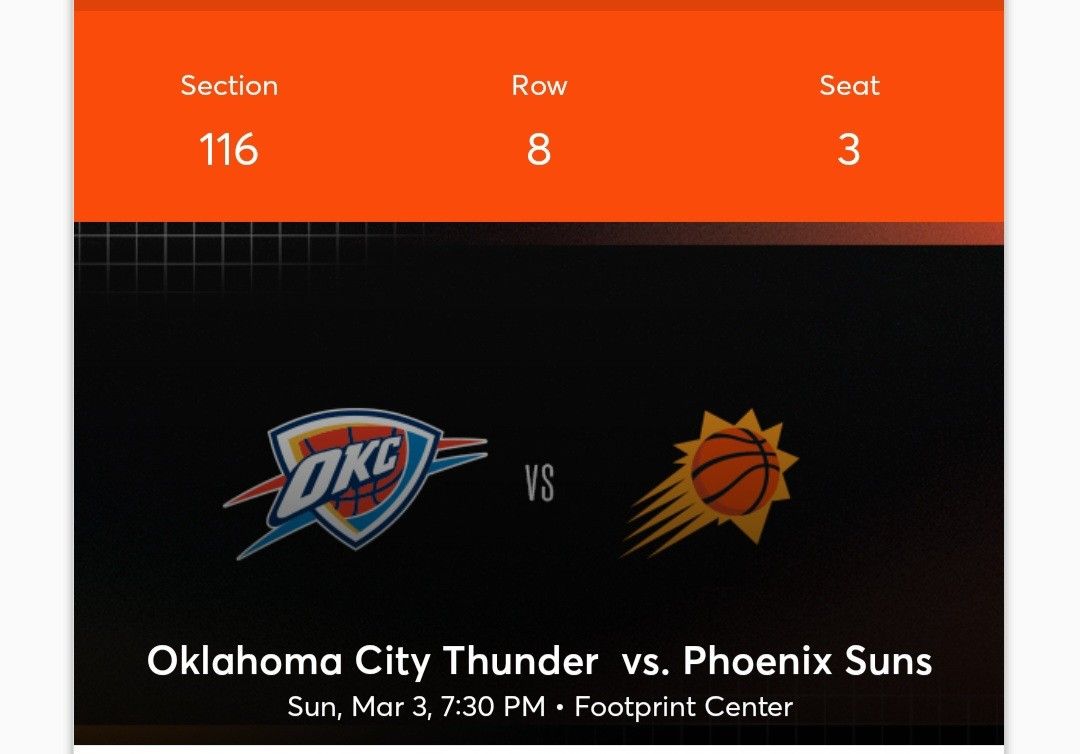 Phoenix Suns Tickets 3/3