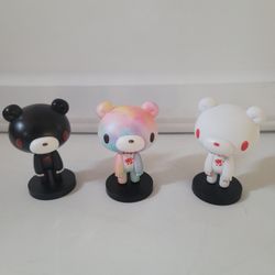 Mori Chack 3" Gloomy Bear Bobbleheads Figures Culture Fly Mini Black White