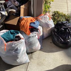 7 Bags Clothes Man Women Boys Mix Size Jeans Pants Jacket Tishert All Bags For $125