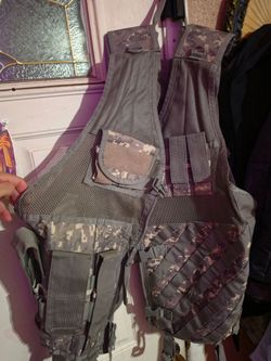 ACU Digital Camo Tactical MOLLE Vest