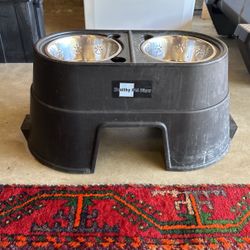 Large Dog Raised Bowl Stand
