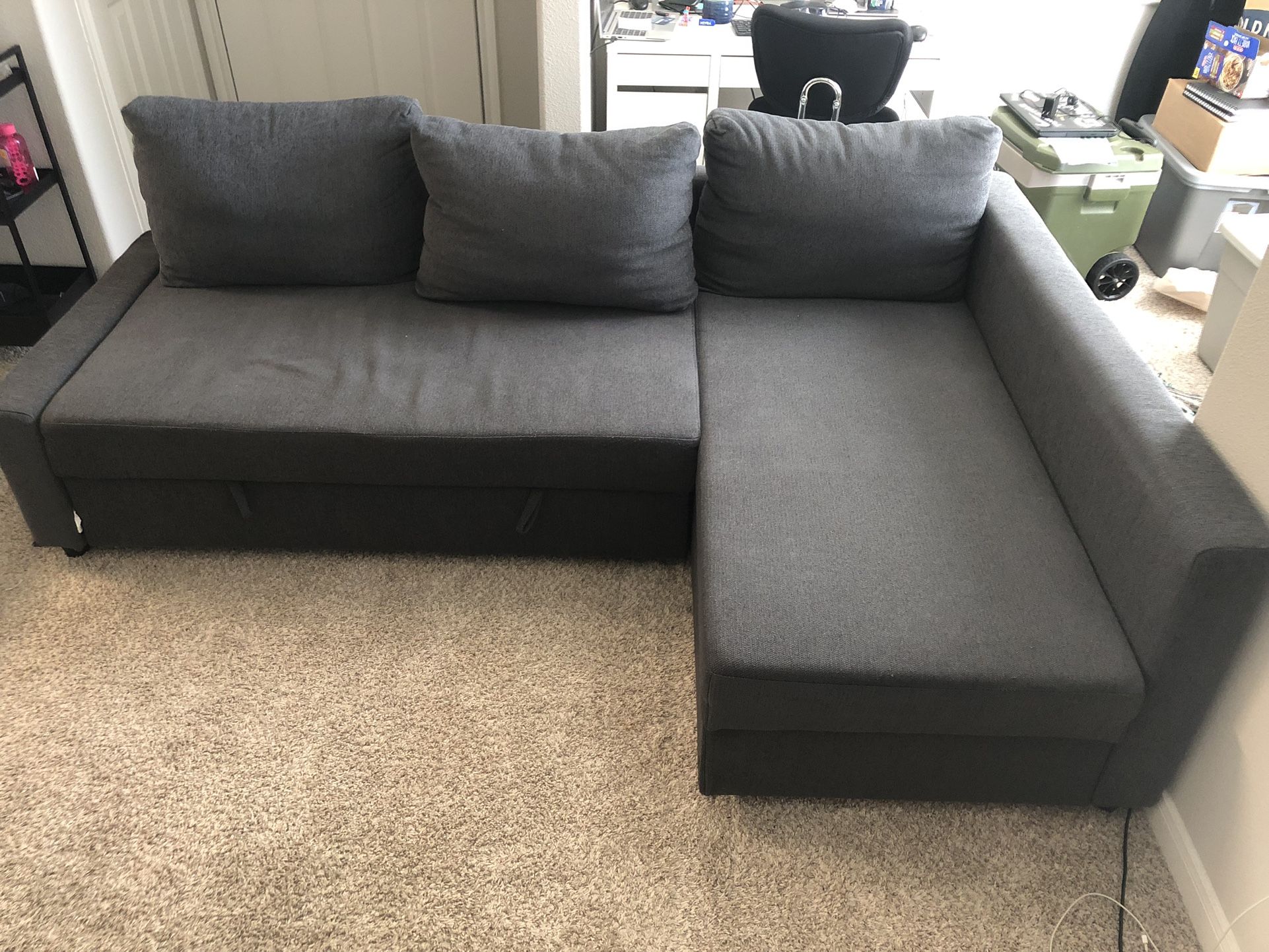 IKEA Sleeper Sofa With Storage And Chaise