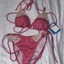 Pink 2-piece Bathing Suit