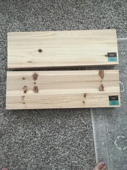 New Floating wood shelves