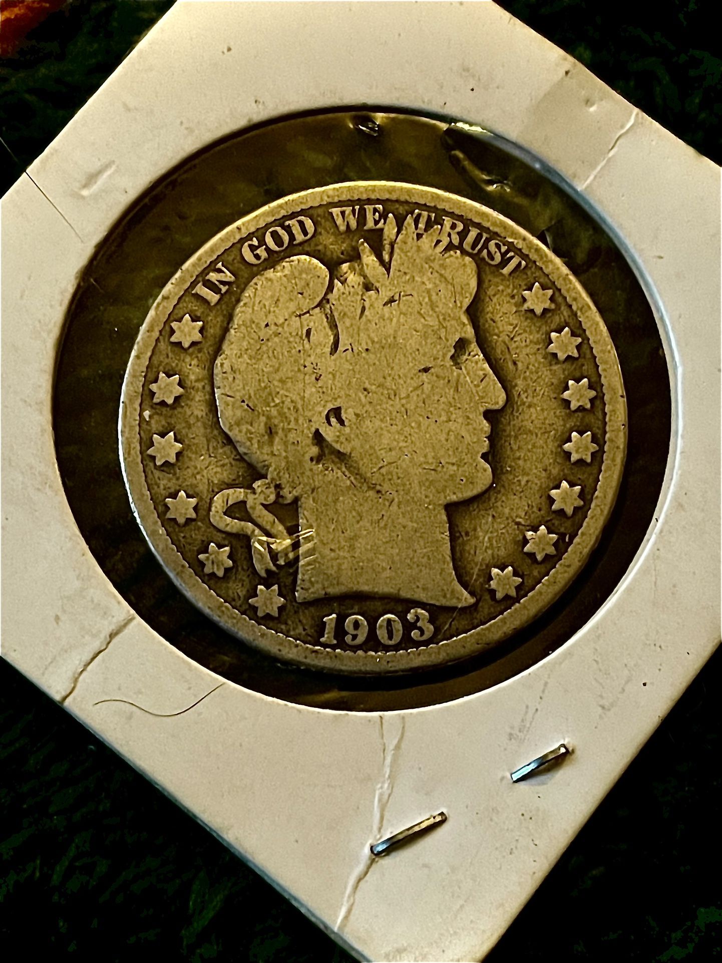 1903 90% Silver Barber Half Dollar Coin (makeAoffer)