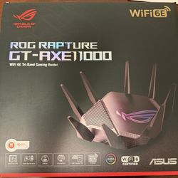 Asus GT‑AXE11000 Tri‑band WiFi 6E Wireless Gaming Router