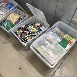 Bulk Lot Of Lego pieces, sets, and Manuals