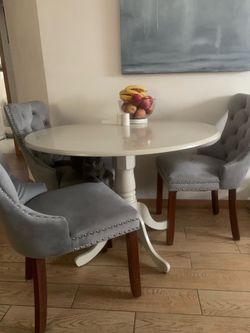 Dining chairs and table