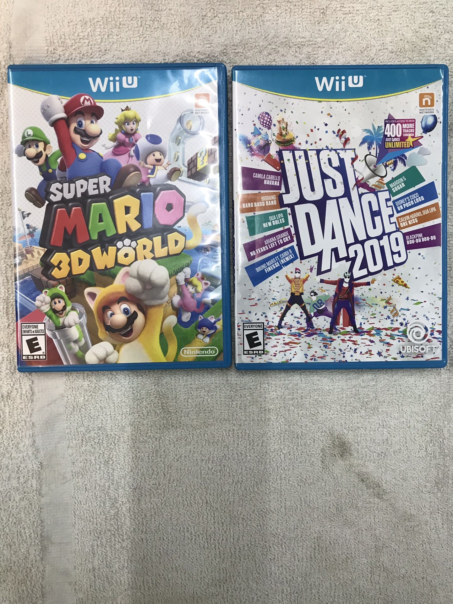 2-Wii U Games For NINTENDO (mint Condition )