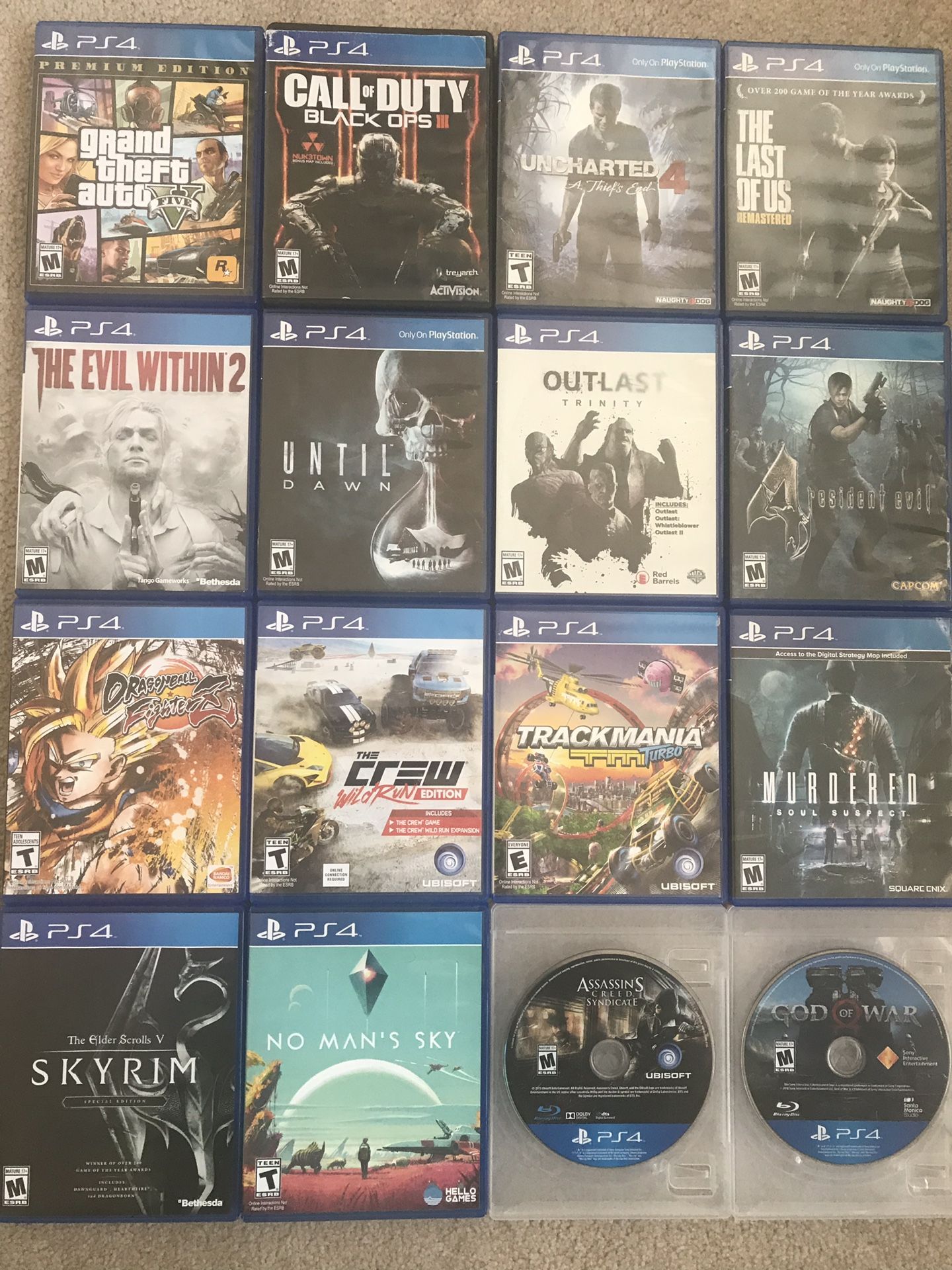 PS4 Games $20-$40 Each