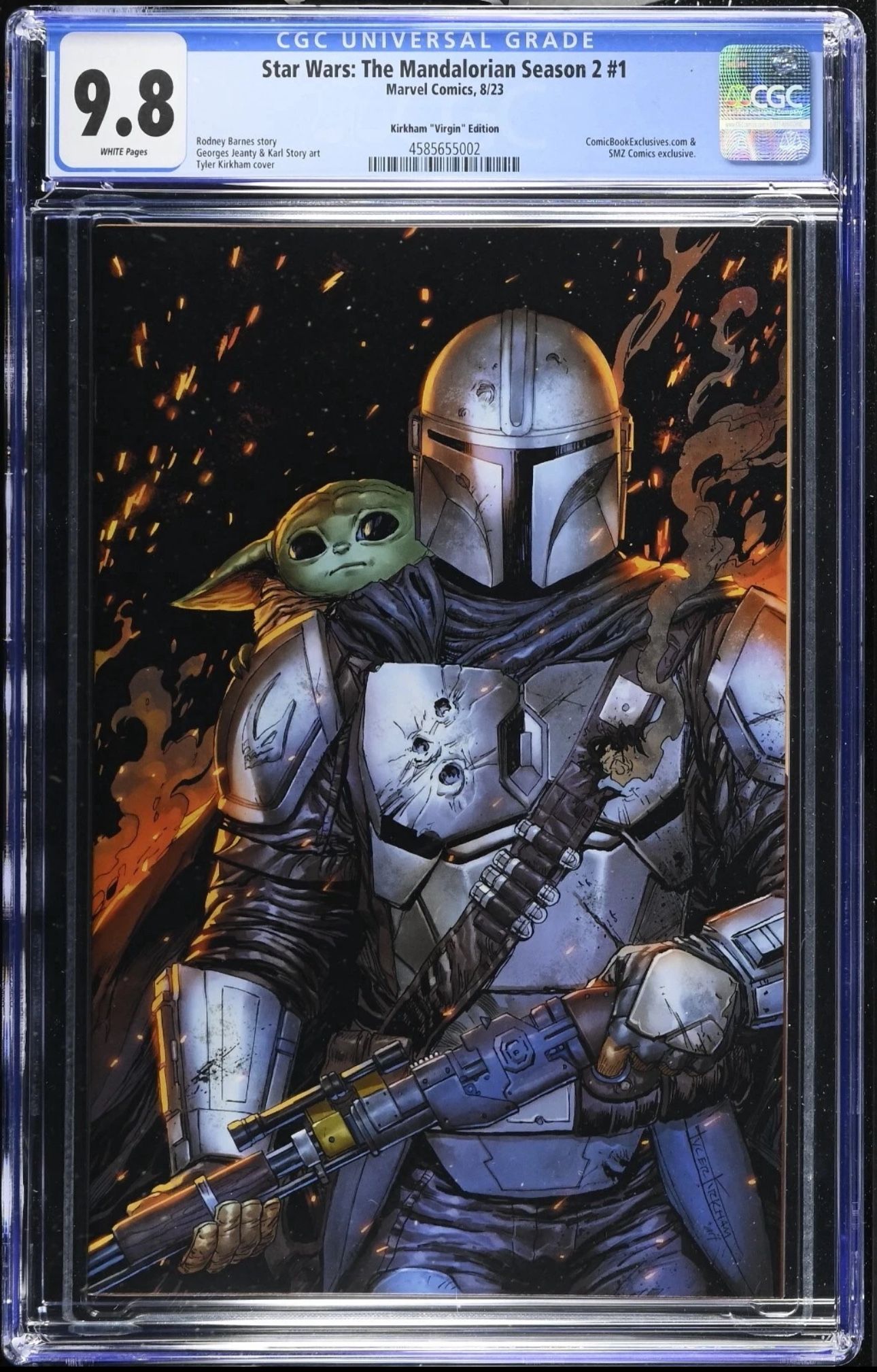 Star Wars: The Mandalorian Season 2 #1 - CGC 9.8 - Kirkham Variant - Marvel 2023