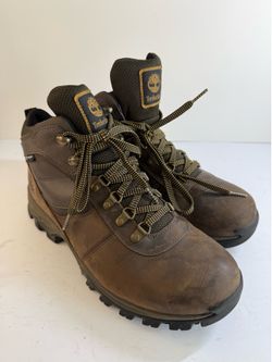 Timberland Mt Maddsen Mid Waterproof Hiking Boots Brown Mens 10.5 W Wide 2730R