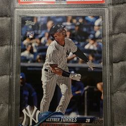 2018 Topps Update baseball card featuring Gleyber Torres of the New York Yankees, specifically the #US200
