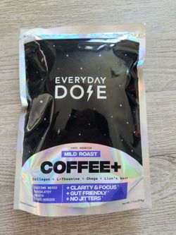 Mild Roast Everyday Dose Coffee $18 each or 4 for $65 Mushroom Coffee