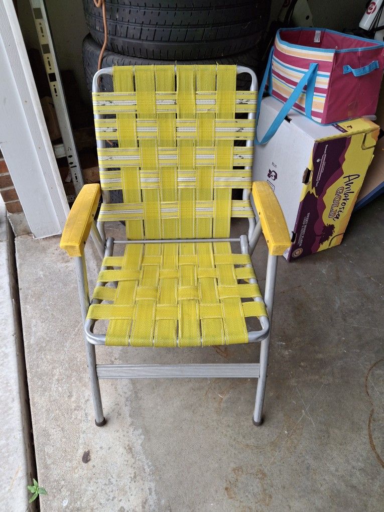 Webbed Aluminum Lawn Chair