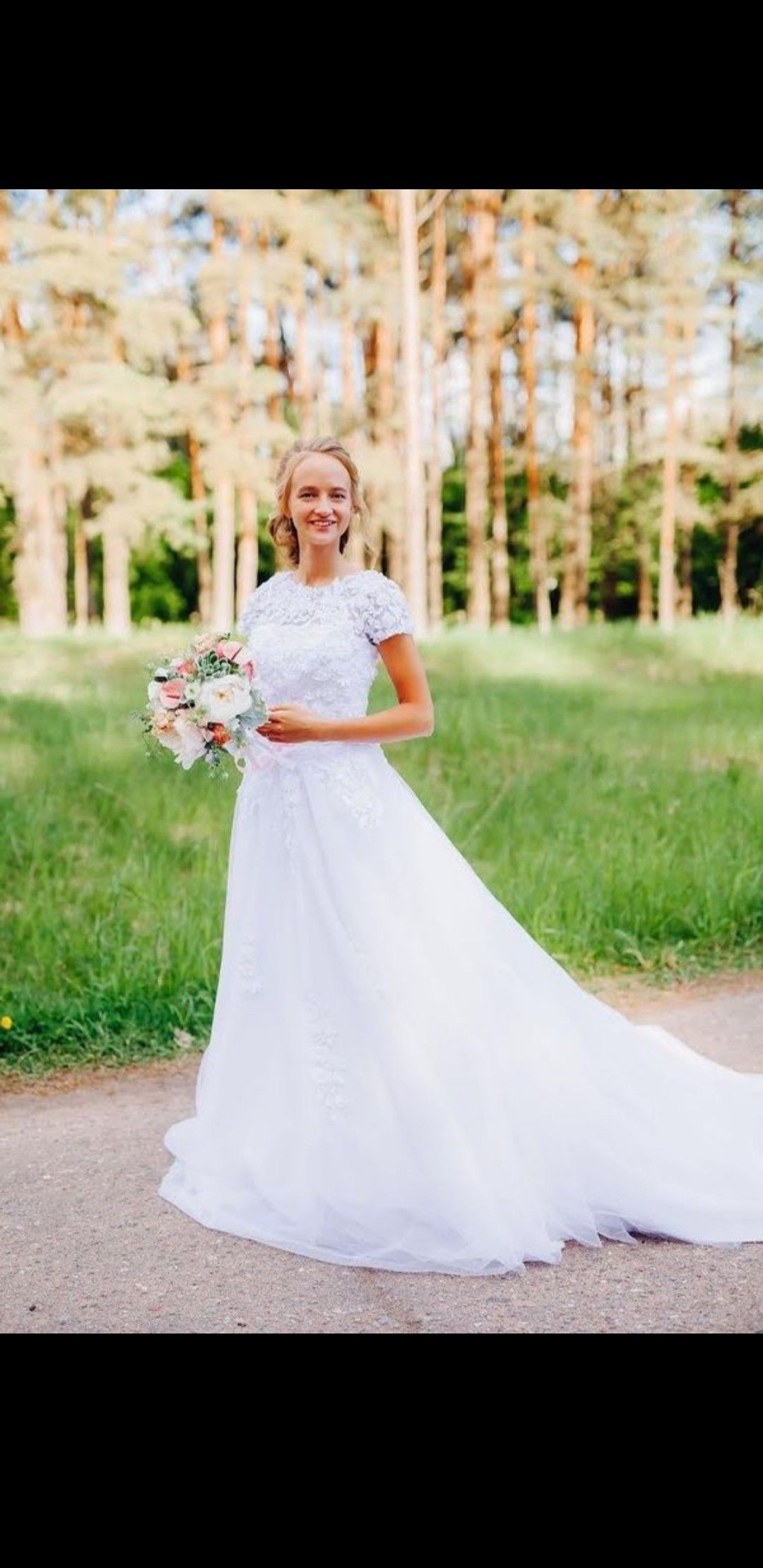 European style wedding dress