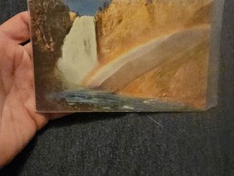 Lower yellowstone falls vintage Postcard