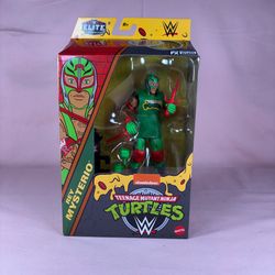 WWE Elite x Teenage Mutant Ninja Turtles Rey Mysterio 2024