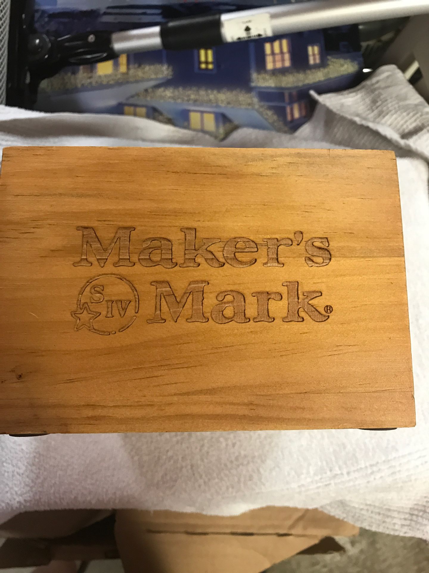 Makers mark wooden box with copper accents