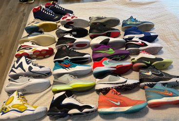 Basketball shoe retro lot Nike under armor adidas reebok jordan size 12 shoe lot