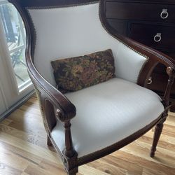 Re-upholstered Antique Chairs 