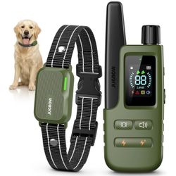 Collar de Entrenamiento Eléctrico para Perros JUGBOW - Control Remoto 4500 pies, Impermeable IPX8, 4 Modos de Entrenamiento