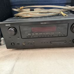 Denon Multizone Receiver + Infinity Tower Speakers & Center Speaker — Complete Home Theater System