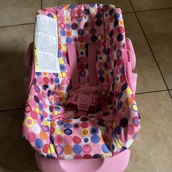 Joovy- Pink doll car seat with base