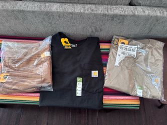 3 New Carhartt Large short sleeve shirt Bundle