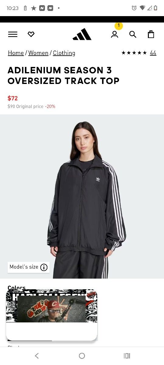 Adidas Jacket Oversized Look