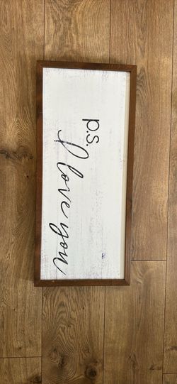 Wood sign