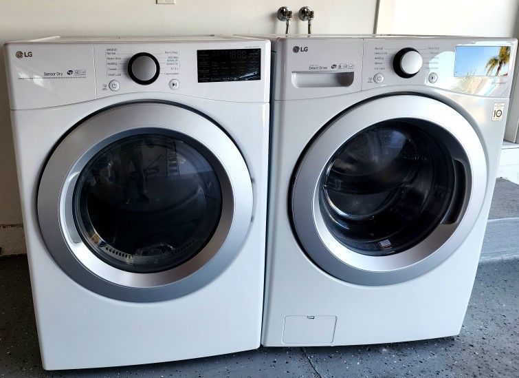 LG 4.5 cu.ft. washer + 7.4 cu.ft. dryer (Like New)