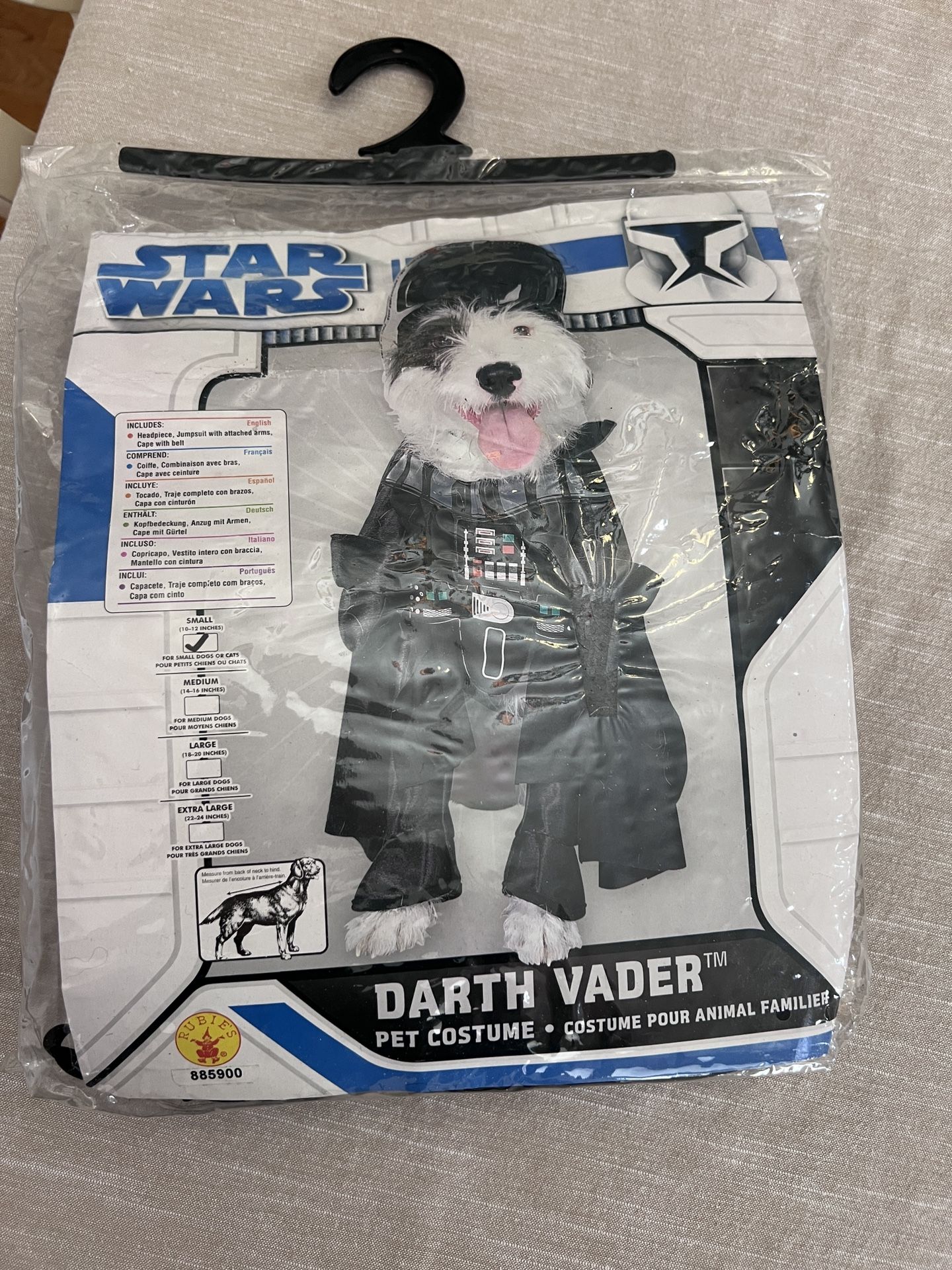 Darth Vader Small dog Halloween Funny Costume!