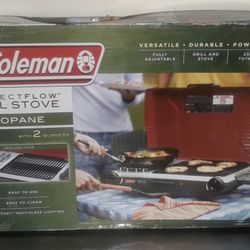 Coleman PerfectFlow 2-in-1 Propane Grill Stove.