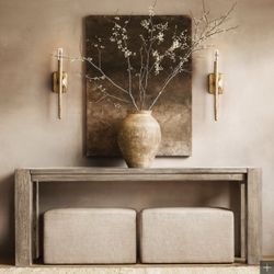 Restoration Hardware Reclaimed Oak Parsons Console Table