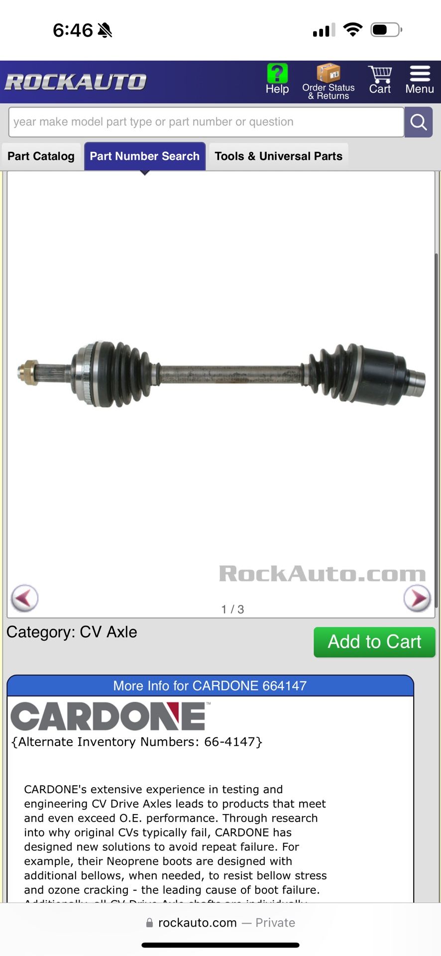 CV AXLE