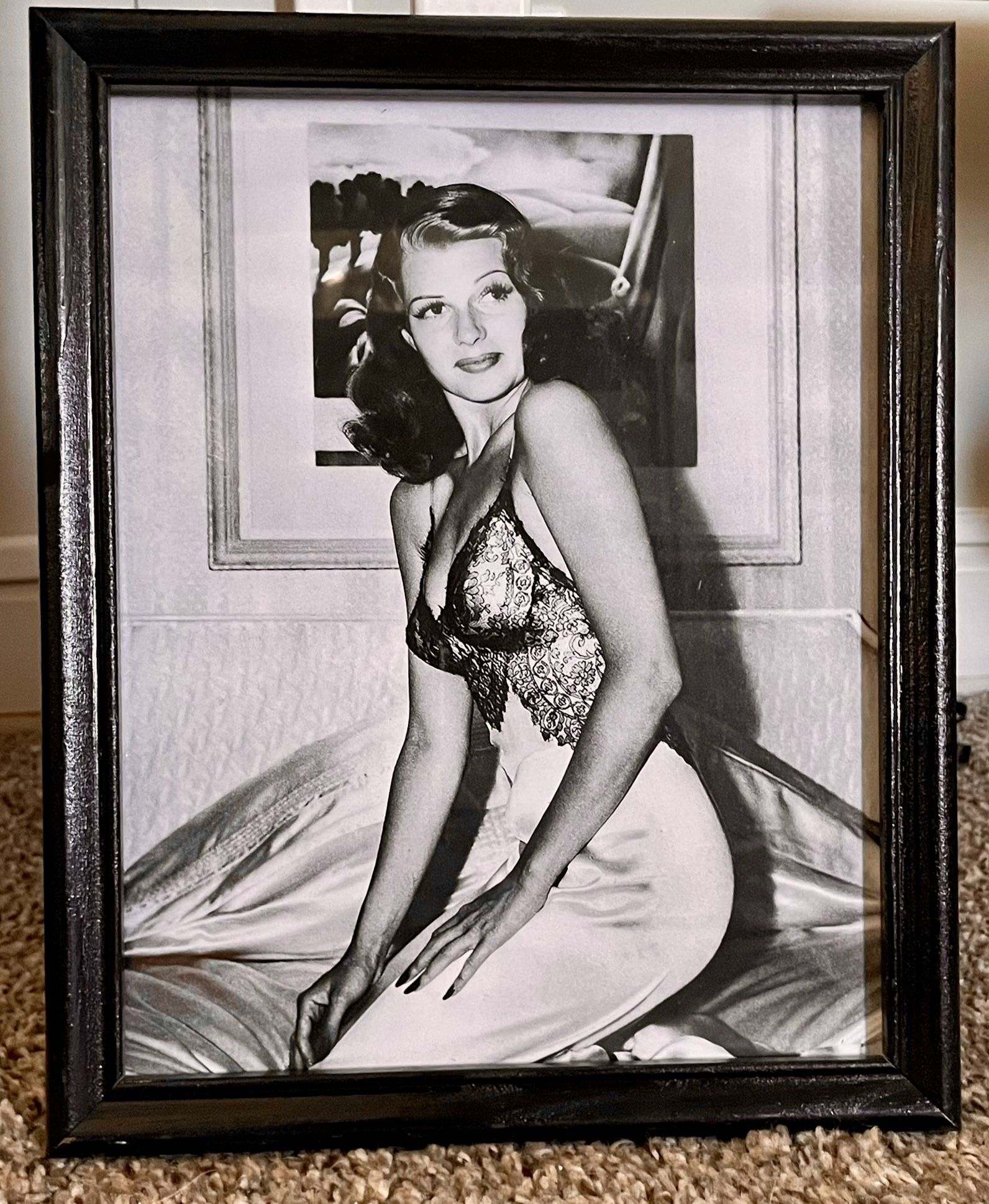 Sultry Rita Lee Hayworth Framed