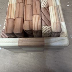 A Handmade 6 Coasters With Holder 