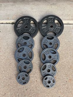CAP Barbell  Standard Grip Weight plates 1” hole $100