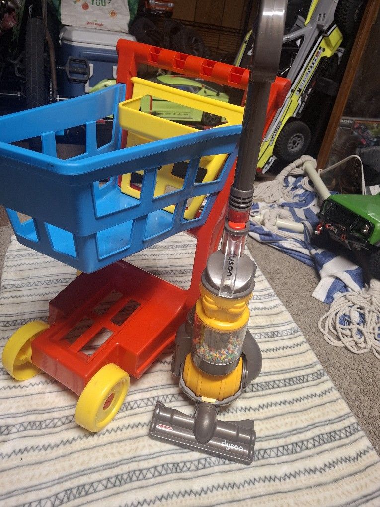 Play Shopping Cart And Vacuum