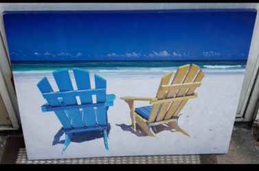 Beautiful beach canvas.