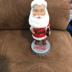 COCA COLA SANTA BOBBLE HEAD 2002 HARDEES